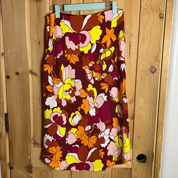 MAEVE x Anthropologie Button Front Cutout Midi skirt - Picture 3 of 7